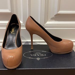 AUTHENTIC size 37 YSL Tribute pumps EUC